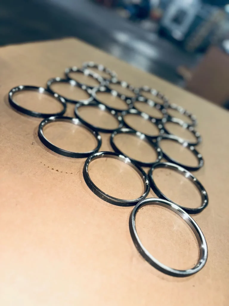Machined Rings in Receding Perspective
